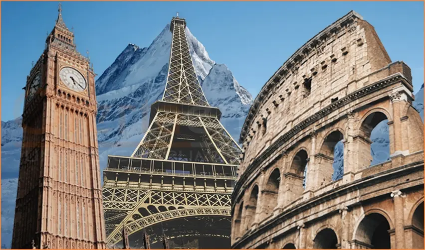 Londres Alpes e Italia con París Gratis — Viaje a Europa inolvidable