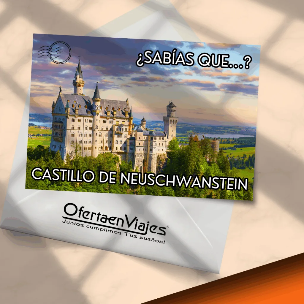 El Castillo de Neuschwanstein, joya de Baviera, mezcla historia y fantasía. Descubre su inspiración, arte y magia con paquetes a Alemania desde México.