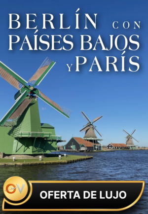 Berlín con Países Bajos y París es un tour Berlín Ámsterdam Bruselas París lleno de arte, cultura y elegancia. Descubre Europa con estilo y reserva hoy mismo.
